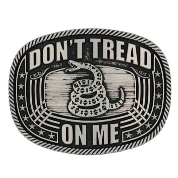 Don't Tread On Me Roped Attitude BELT Buckle - Picture 1 of 1